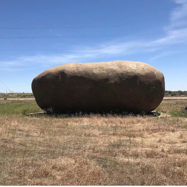 Sleep in the largest potato we've ever seen!